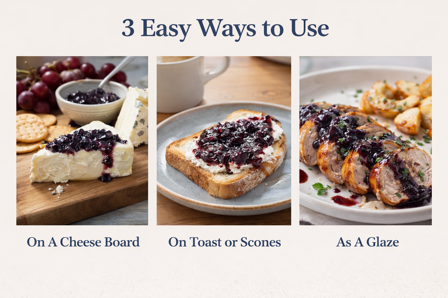 Blueberry Lemon Thyme Cheese Preserves
