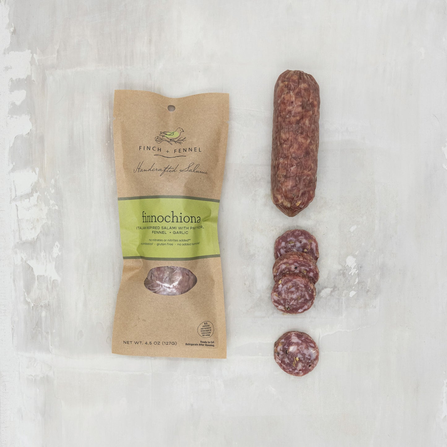 Finnochiona Salumi | Italian-Inspired Fennel & Garlic Salami | Finch + Fennel