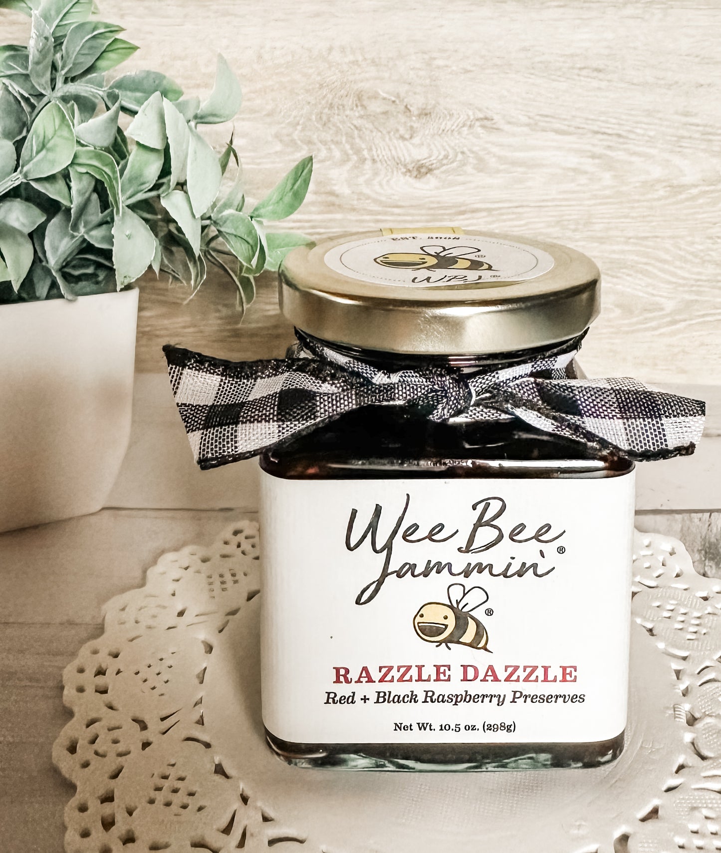 Wee Bee Jammin Michigan Preserves: Cherry, Raspberry, Peach