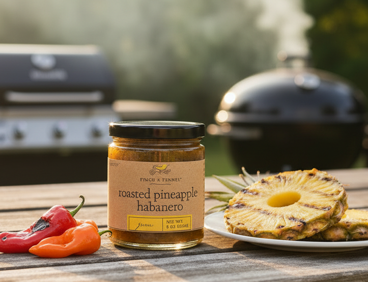 Roasted Pineapple Habanero Preserves