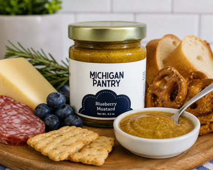 Michigan Blueberry Mustard | Gourmet Sweet + Savory Mustard