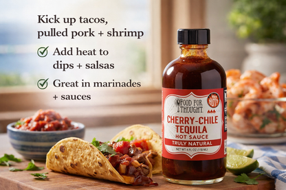 Cherry-Chille Tequila Hot Sauce | Sweet Heat with a Splash of Tequila