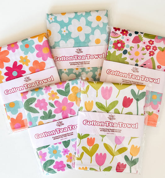 Summer Cotton Tea Towel