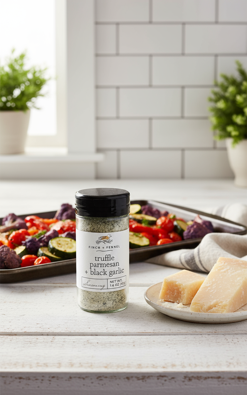 Truffle Parmesan + Black Garlic Seasoning