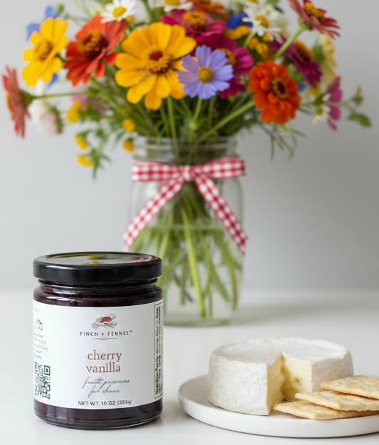 Cherry Vanilla Fruit Preserves for Cheese