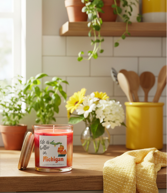 Life is Better in Michigan Candle – Cozy Michigan-Inspired Soy Candle