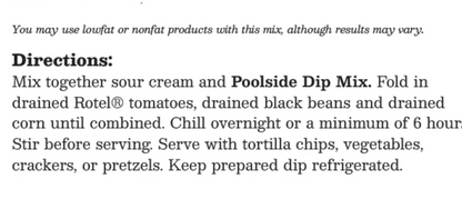 Coastal Kitchen Poolside Dip Mix