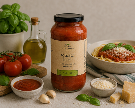 Tomato Basil Marinara Sauce  Finch + Fennel