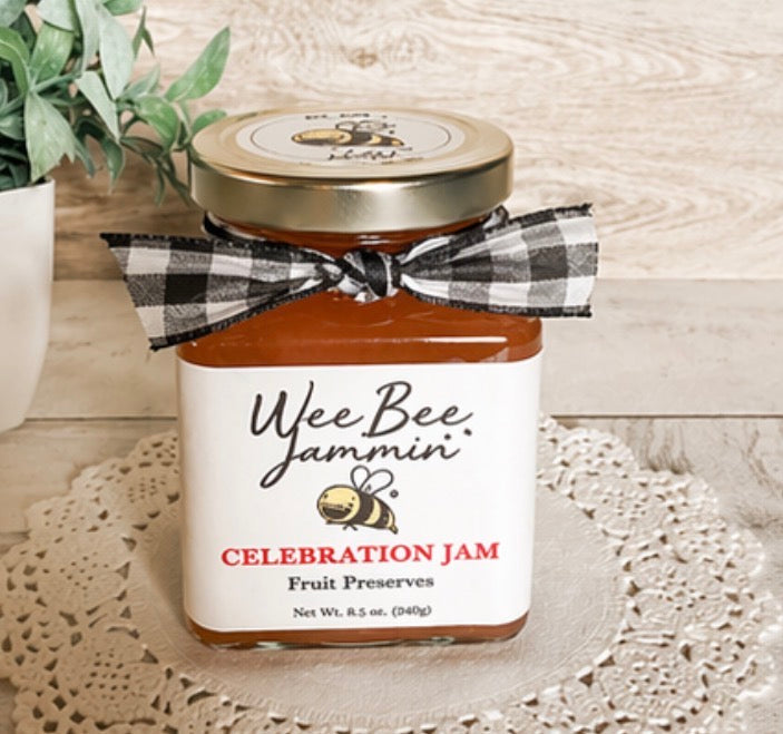 Wee Bee Jammin Michigan Preserves: Cherry, Raspberry, Peach