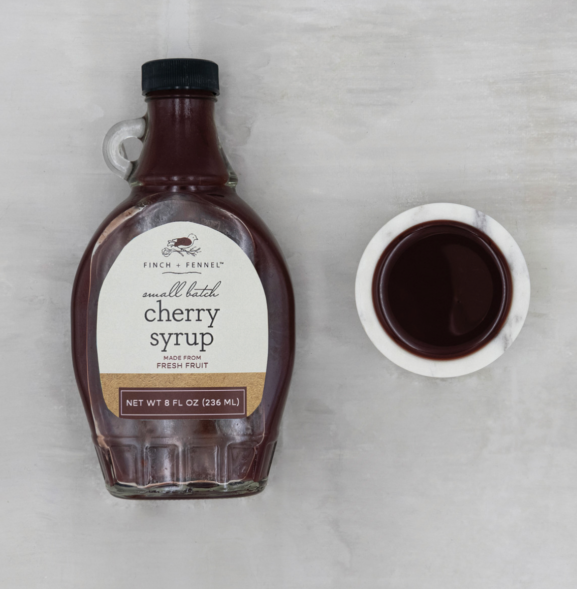 Small Batch Cherry Syrup | Made with Michigan Cherries | Finch + Fennel