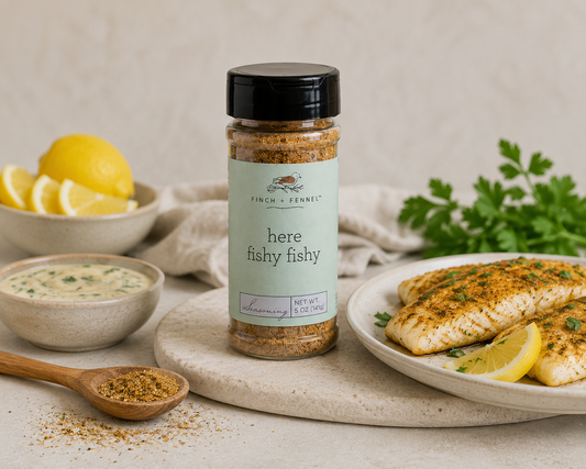 Here Fishy Fishy Seasoning  | Finch + Fennel