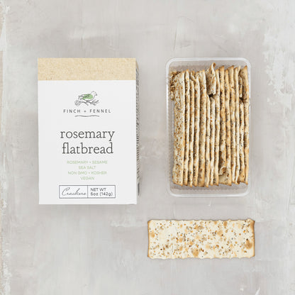 Rosemary Flatbread Crackers | Finch + Fennel