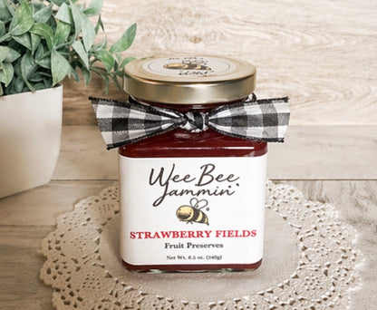 Wee Bee Jammin Michigan Preserves: Cherry, Raspberry, Peach