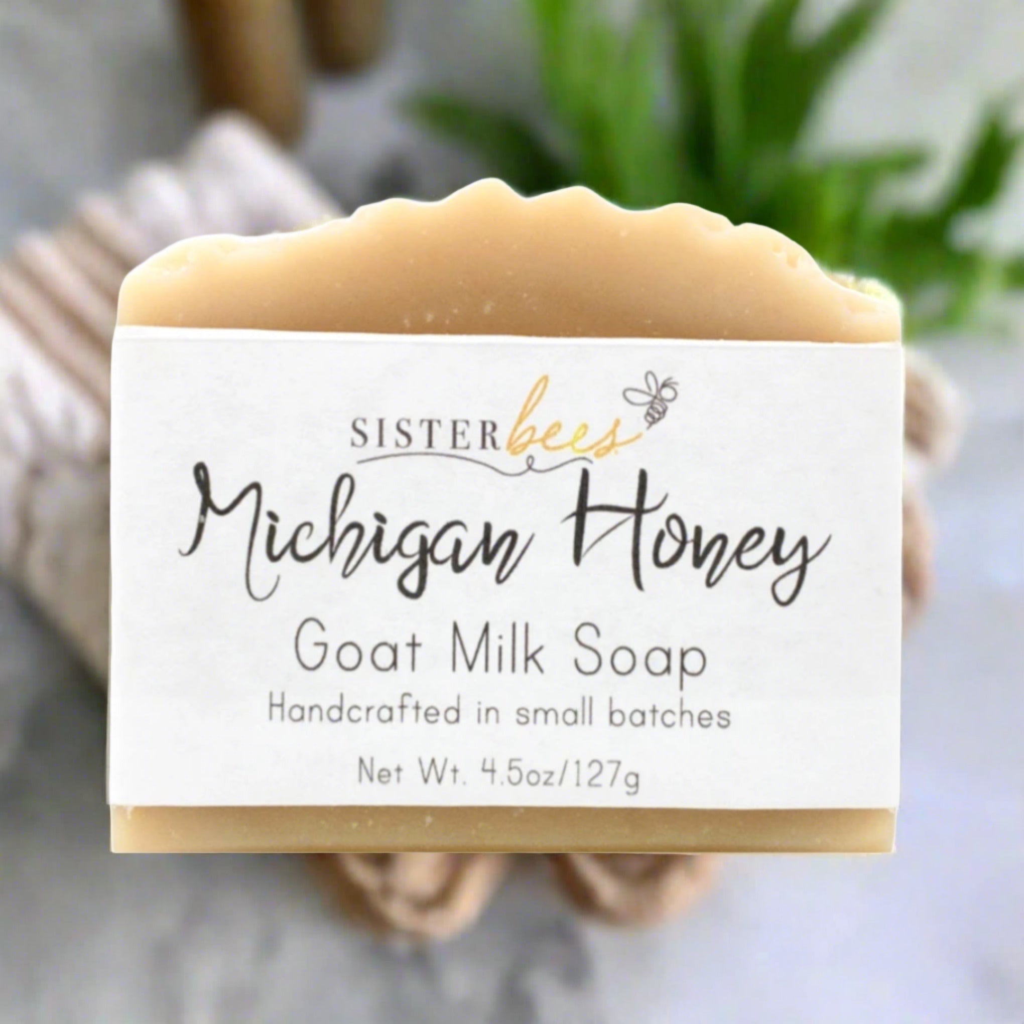 michigan honey goat milk soap, made in michigan, handcrafted soap